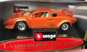 NIB Diecast Bburago ORANGE 1988 LAMBORGHINI COUNTACH 5000 QUATTROVALVOLE 1:24