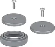 KANONEY Commercial Spray Valve Repair Kit for Most Commercial Sink Faucet Dish Pre-Rinse Sprayer 1.42 GPM Touch On Kitchen Sink Faucets Bumper and 2 PCS Spray Face & Screw Repair Part, Gray