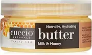 [Cuccio] Naturale Butter Blends - Ultra-Moisturizing, Renewing, Smoothing Scented Body Cream - Deep Hydration For Dry Skin Repair - Made With Natural Ingredients - Milk & Honey - 8 Oz