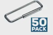50 pk ~ Hillman Split Cable KEY RING Easy Slide Open Backpack Purse Durable