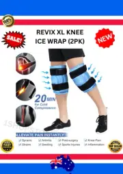 REVIX XL Knee Ice Wrap around Entire Knee Reusable Gel Ice Packs for Knee AU NEW