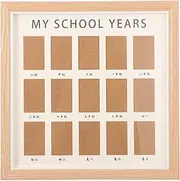 UPKOCH School Year Photo Holder for Creative Collage Frame for Growth Record Album present for Milestone Memories