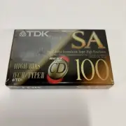 TDK SA 100 HIGH BIAS IECII Type II Cassette Tape Sealed