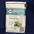 Sealy Best Fit White Pillowcases 400TC 100% Cotton Sateen Standard King 20”x36”