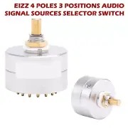 For Hifi AMP EIZZ 4003 3 Poles 4 Positions Audio Signal Sources Selector Switch