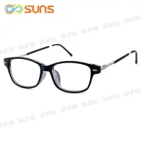 在飛比找momo購物網優惠-【SUNS】簡約黑框 老花眼鏡 細框超輕彈性鏡腳 閱讀眼鏡