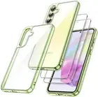 3 in 1 Case for Samsung Galaxy A35 5G, with 2-Pack Screen Protector, Tempered Gl