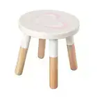 Wooden Kids Stool for Sitting, 9.1 Inch Solid Hard Wood Chair,Crafted Hand