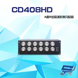 昌運監視器 CD408HD 4進8出 HD-TVI/AHD/HDCVI/CVBS 高清影像分配器 (10折)