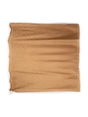 Brown Silk Monogram Classic Scarf