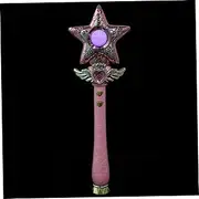 Wand King Costume Scepter Princess Wand Light up Mermaid Party Favor Role Play Scepter Handheld Light Princess Dress up Accessories Fairy Sticks Pink Plastic
