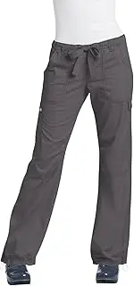 [koi] Women's Lindsey Cargo Scrub Pant, Steel, Large