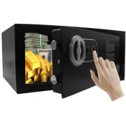 Yuanshikj (0.6 Cubic Feet) Fingerprint And Key Security Safe Lock Box Steel D...