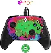 PDP Gaming REMATCH Advanced Wired Controller for Xbox Series X|S/Xbox One/PC, Customizable, App Supported - Space Dust Glow in the Dark