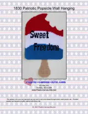 Patriotic Popsicle Hanging Plastic Canvas Pattern or Kit