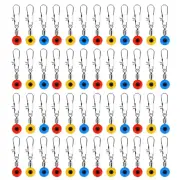 100Pcs Beans Swivels Connectors Fishing Float Bobber Stops Space Beans