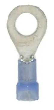 MVP 50 Blue 14-16 AWG Gauge Nylon Insulated 1/4" Stud Ring Terminals Made in USA