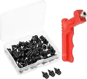 [uxcell] 1/4 Inch Track Shoe Spikes, 50 Pack Cross Country Spikes Running Shoes Replacement Spikes Nails with Spike Wrench for Plastic Track Short Running Jumping Sprint Sport, Black