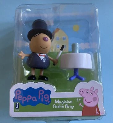 Peppa Pig Magician Pedro Pony Figure Wand New 2-1/2”