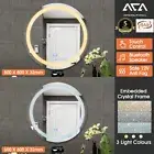 Anti-fog Touch Bluetooth Speaker Makeup Wall Mirror Bathroom Crystal LED Light