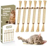Silvervine Sticks Cat Toys - 6Pack Natural Cat Chew Toy Teeth Cleaning, Matatabi