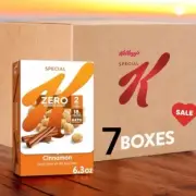 Kellogg's Special K Zero Sugar CINNAMON KETO Cereal 6.3 oz, 7 BOXES May 2025