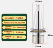 Metal Collet Chuck Balance Lathe Tool Holder Spindle CNC Machine Engraver Parts