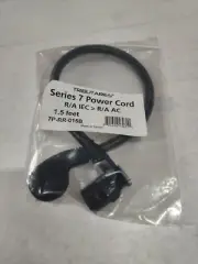 Tributaries Series 7 1.5' AC Power Cord / RA/IEC R/A AC . 7P-RR-015B New
