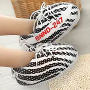 Unisex Winter Warm Home Slippers Yeezy Women/men Sneakers Lady Indoor Cotton Shoes Ladies House Floor Boots white/black