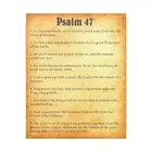 Psalm 47 Chapter Gold Bible Canvas Christian Wall Art Ready to
