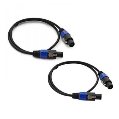 2x Roar 3M Speakon Cable Speaker Lead PA DJ Disco Sound System