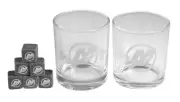 Mercury Etched Logo Rocks & Whiskey Glass Set, Set of Two 8 oz. MER-60000