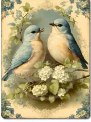 Spring Birds | A4 Rice Paper | Paper for Decoupage | Decoupage Central