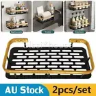 2PCS Rack Kitchen Shower Shelf Organiser Storage Bathroom Caddy Self Adhesive