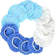 Tanstic 12Pcs 5-6 Inch Car Orbital Buffer Polisher Pad Kit, Buffer Bonnets Including Microfiber, Woolen, Non-Woven Pads for Car Polisher