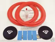 Cerwin Vega 10" Woofer Refoam Kit - Speaker Foam Repair w/ CV Logo Dust Caps!