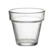 6x Duralex Arome 190mL Dessert Appetiser Glass Flower Pot Design Cafe Entree