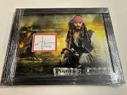 Johnny Depp - Pirates Of The Caribbean - Signed & Framed Photo Poster
