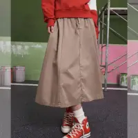 在飛比找momo購物網優惠-【CONVERSE】YOTD SKIRT 長裙 女 CNY龍