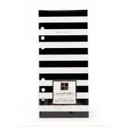 DCWV Designer Notebook Planner, Long Black & White Stripes - 3pk.