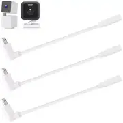 3 Pack 90° Micro-USB Extension Cable Compatible with Wyze Cam Pan v3 and...