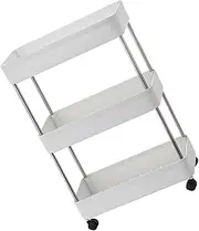 Alipis Bathroom Kitchen Storage Rack Rolling Spice Rack Organizer Large Capacity Storage Container