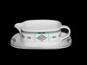 Studio Nova Aztec Southwestern Gravy Boat With Underplate NWT