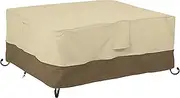 Classic Accessories Veranda Water-Resistant 56 Inch Rectangular Fire Pit Table Cover, Outdoor Table Cover