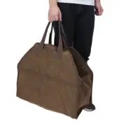 Canvas Logging Bag Easy To Carry Firewood Storage Bag Organizing Storage Bag