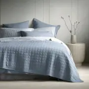 Sheridan Reilly Bed Cover in Chambray/Light Blue Material: Cotton @Sheridan Rewards