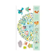 Djeco Friends Of The Woods Plastic Height Chart 62cm Wall Hanging Baby 0m+