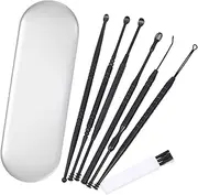 CTIRCHIU 1Set Ear Cleaning Kit Professional Ear Wax Removal Tools Stainless Steel Spiral Scoops for Safe and Hygienic Cleaning for Daily Family Use Travel