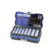 8 Pcs of Kincrome 1/4" Drive LOK-ON Socket Set - Imperial Chrome Vanadium Steel