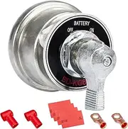 200A High Current Master Battery Disconnect Switch, 12-48V Battery Power Cutoff Isolator Killer Switch for Car, RV, Marine and Boat